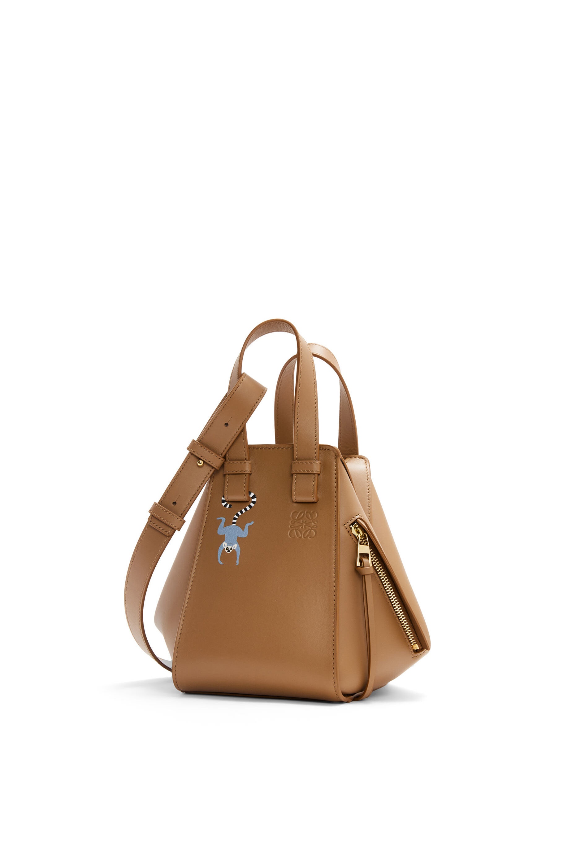 Lemur compact Hammock bag in satin calfskin - 1