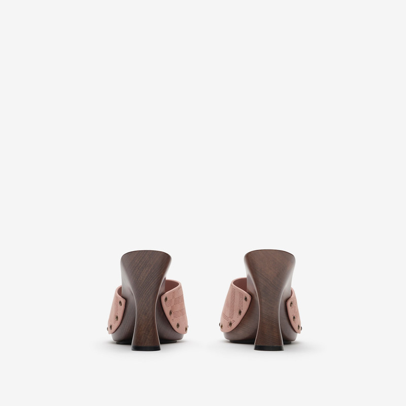 Check Suede Potter Mules​ 3
