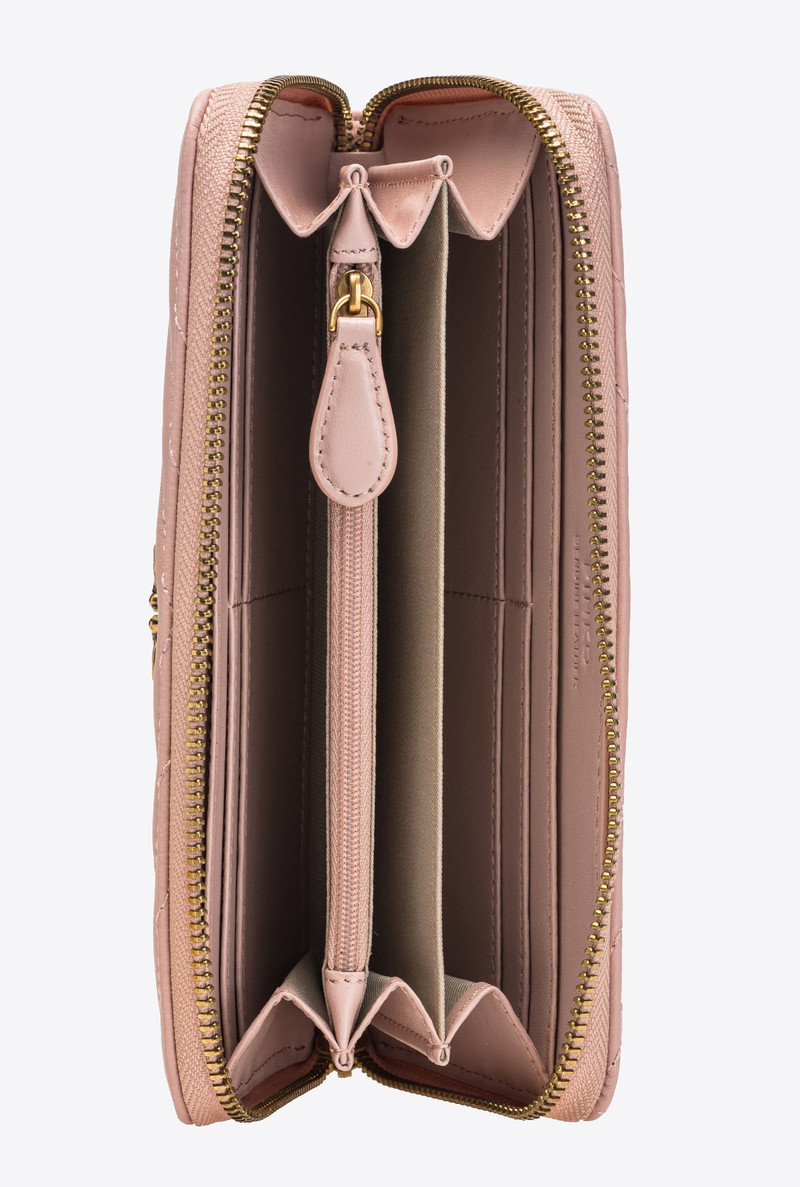 ZIP-AROUND WALLET IN CHEVRON-PATTERNED NAPPA LEATHER 3