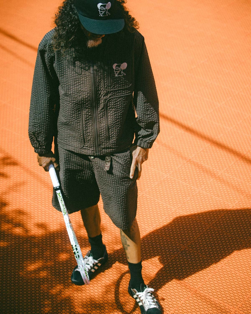 Brain Dead Equipment Tennis Zip Jacket - Chocolate 7