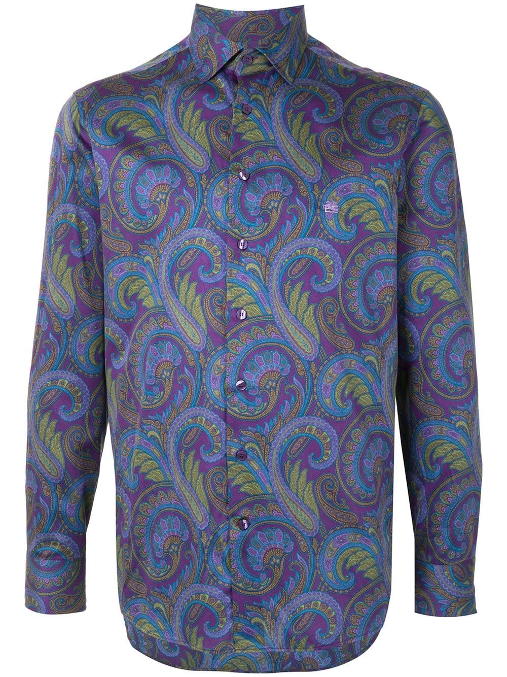 paisley print shirt - 1