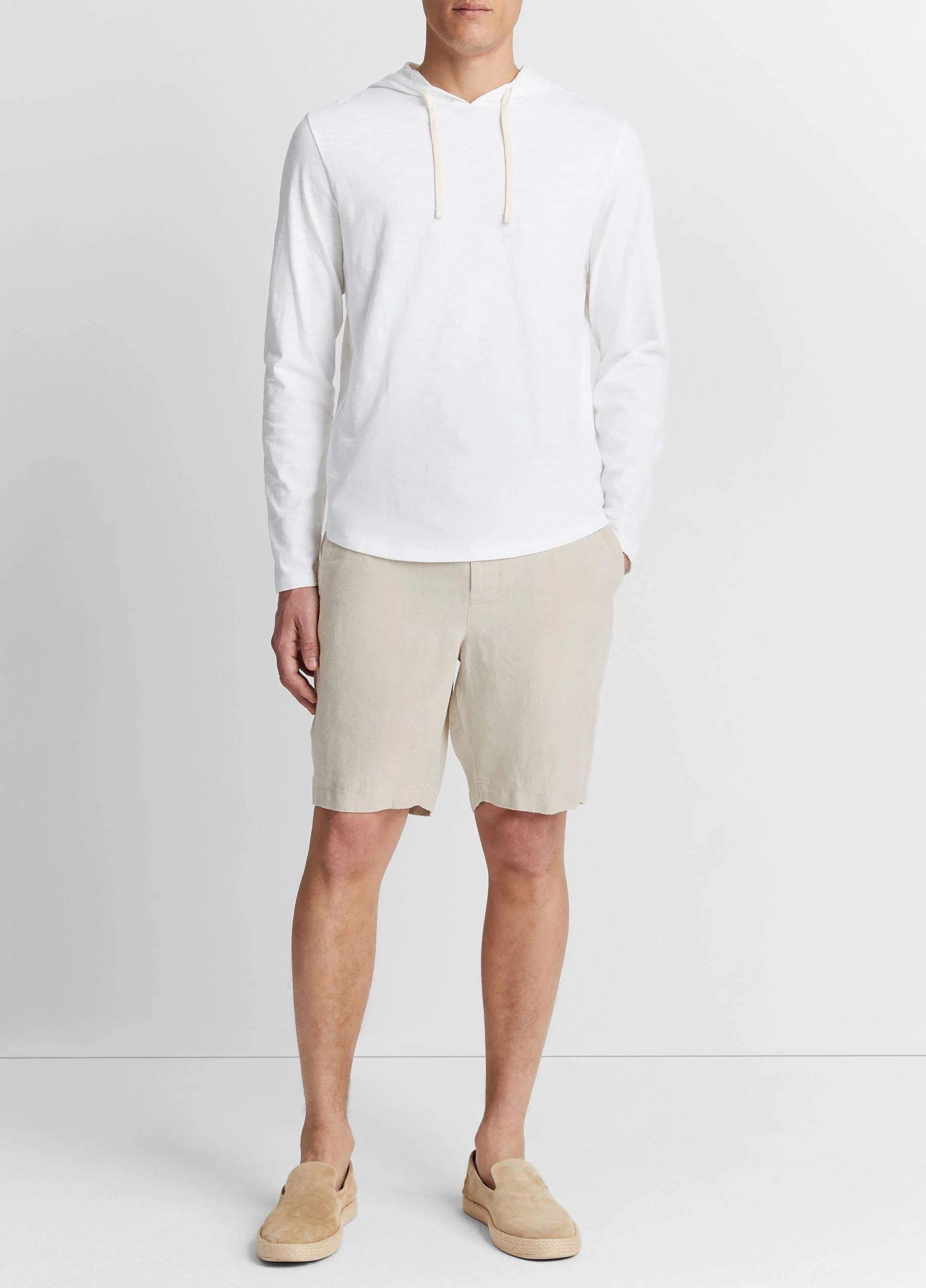 Textured Cotton Hoodie - 1