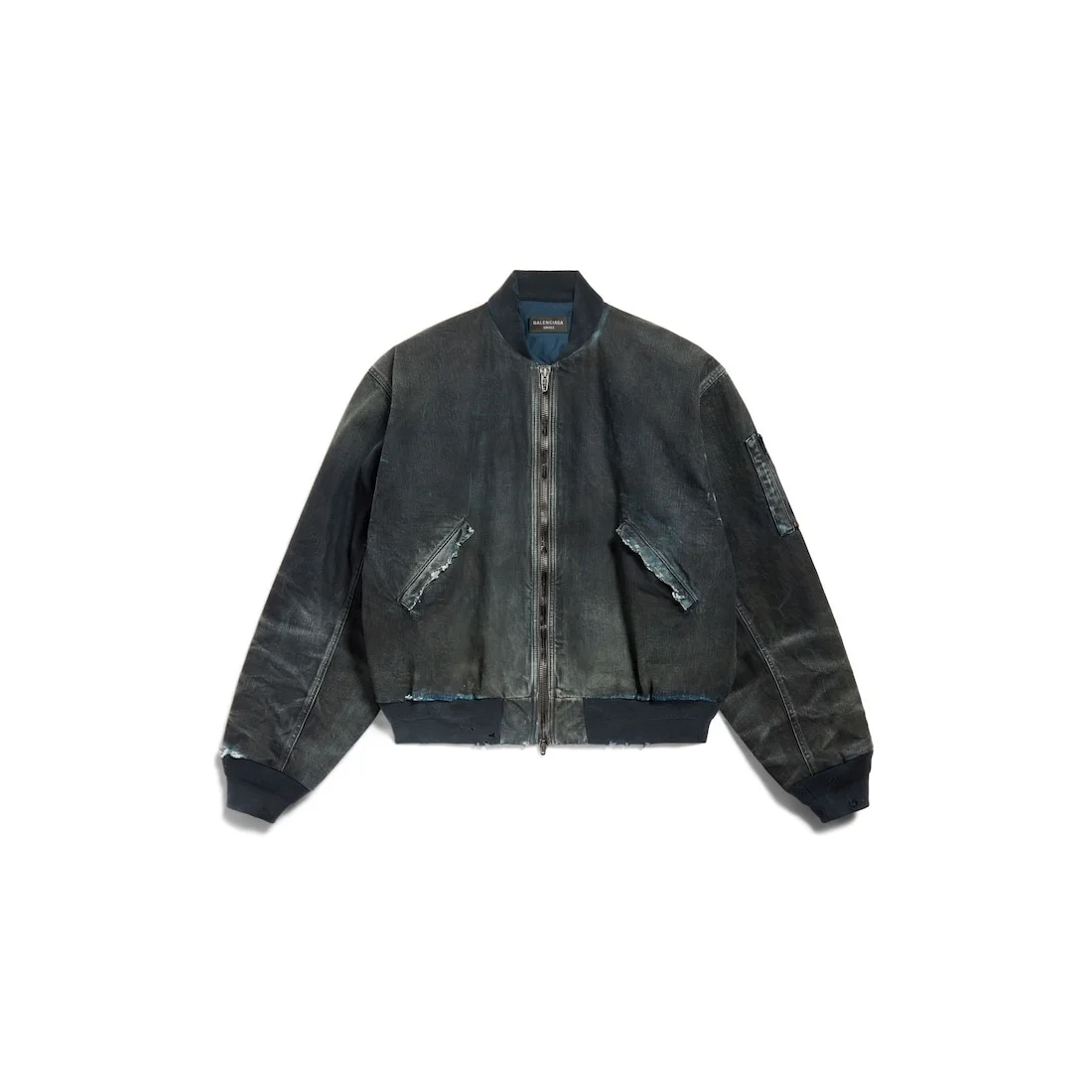 Women's Bomber Jacket in Blue - 1