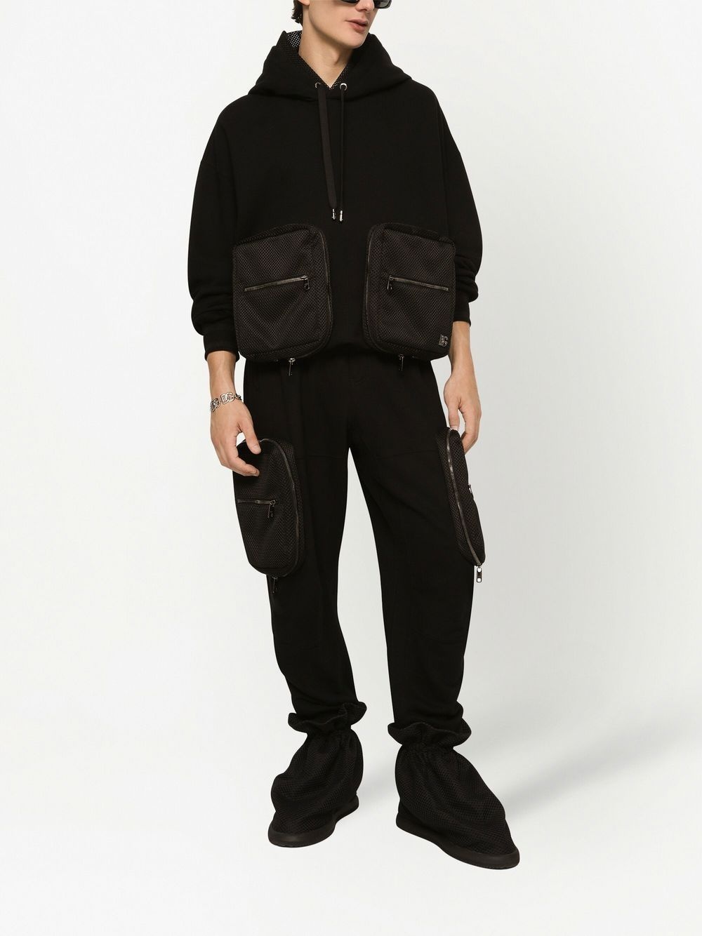 pouch-pocket hooded jacket - 2