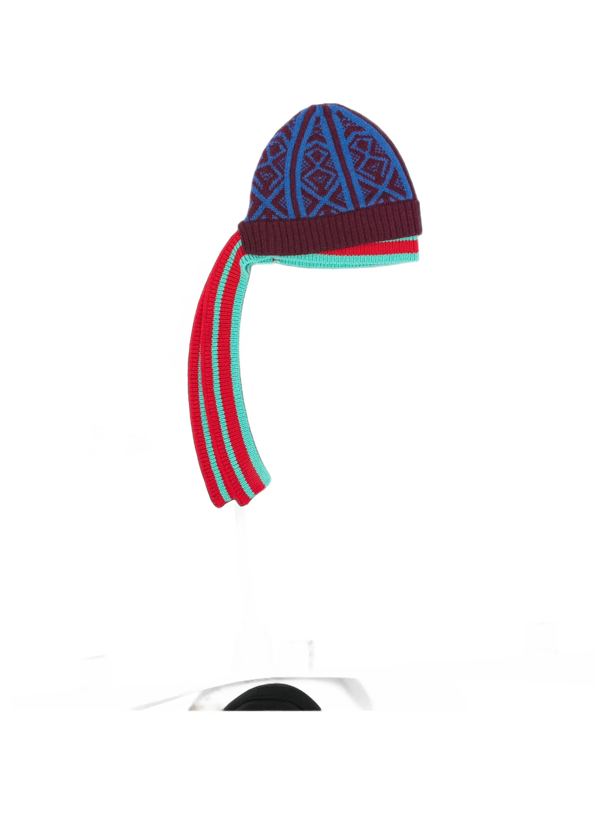 Dries Van Noten Geometric-pattern Beanie Hat - 1