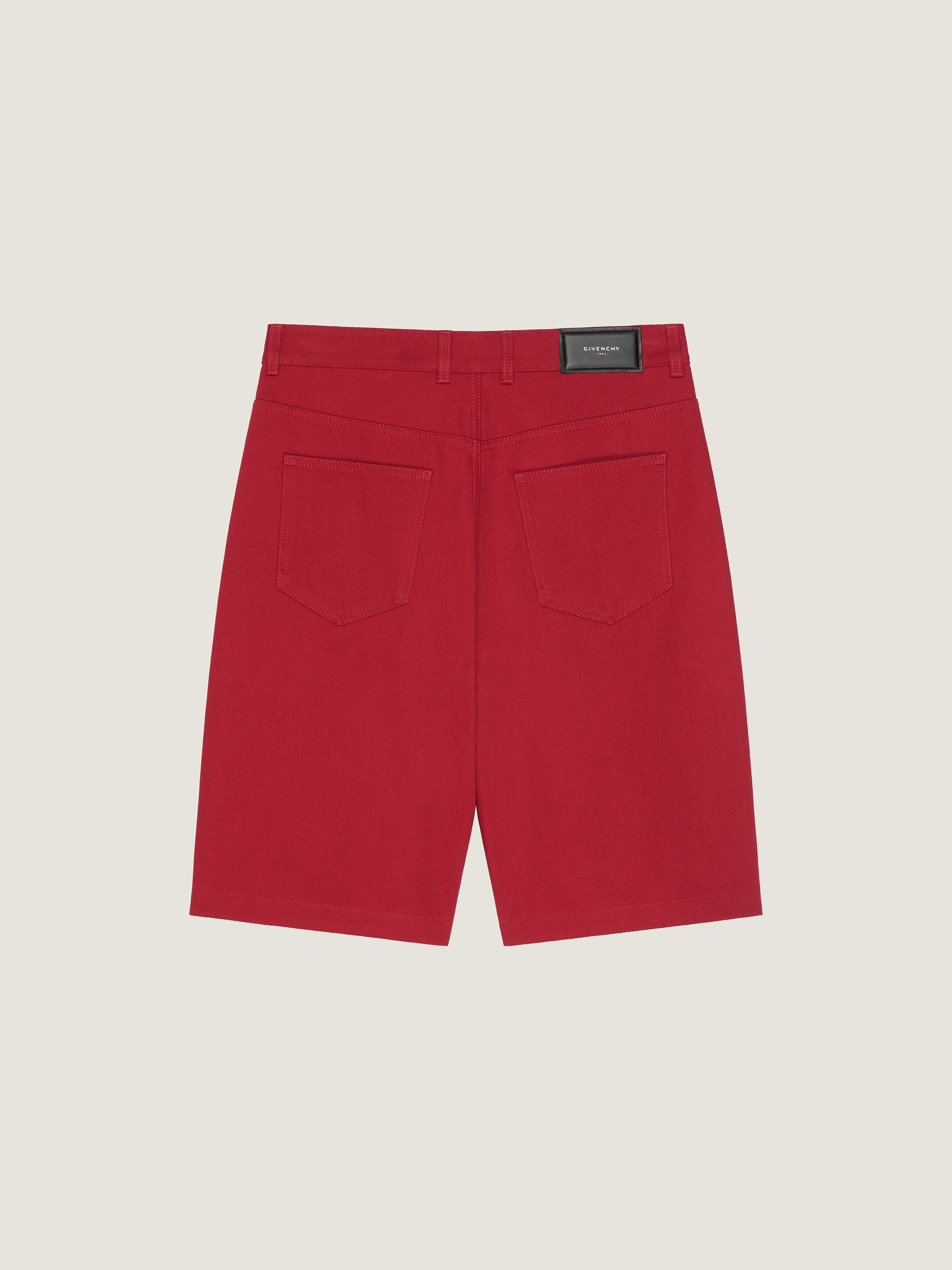 BERMUDA SHORTS IN OVERDYED DENIM - 2