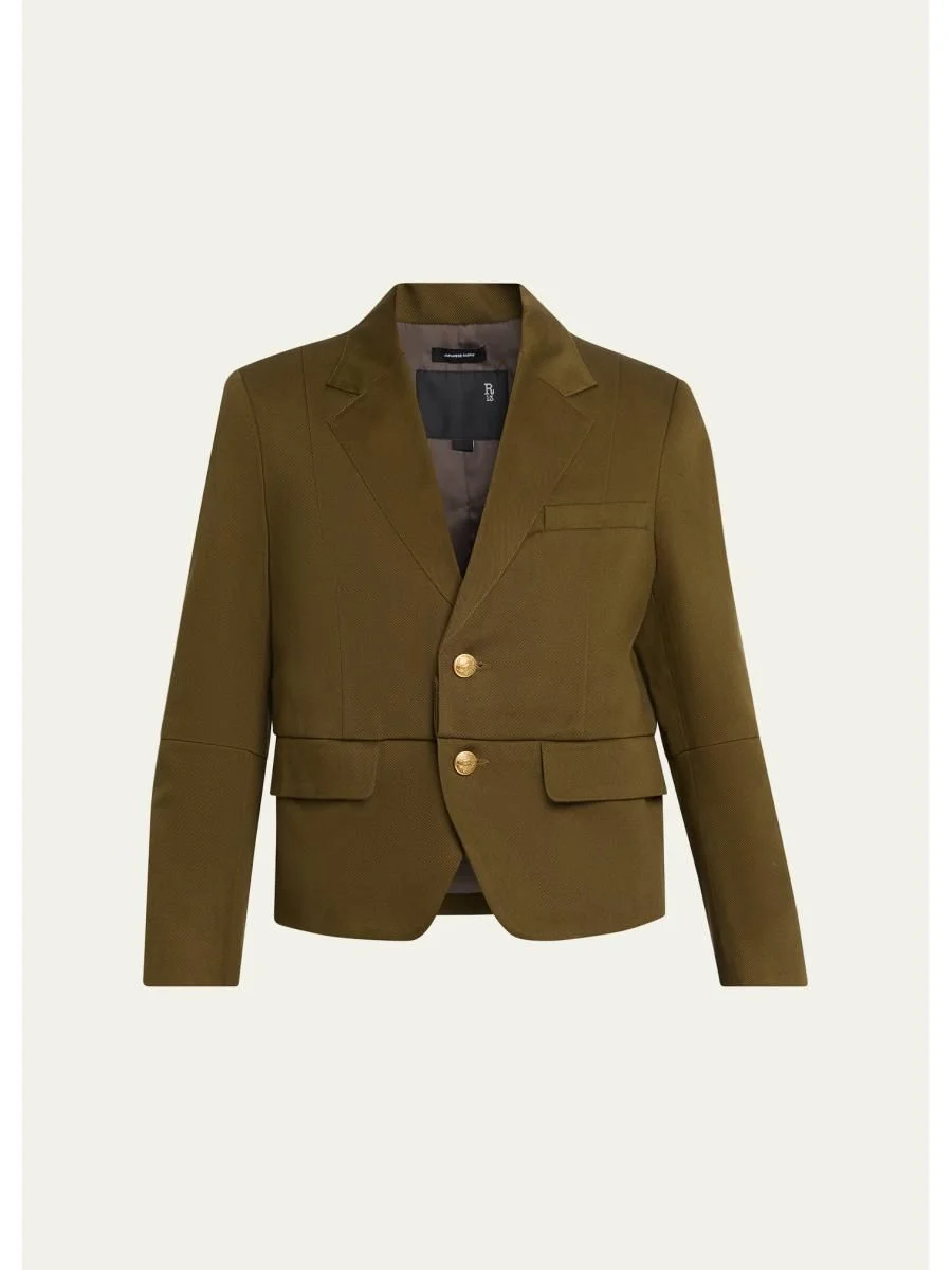 Pleated Boyfriend Blazer - 1