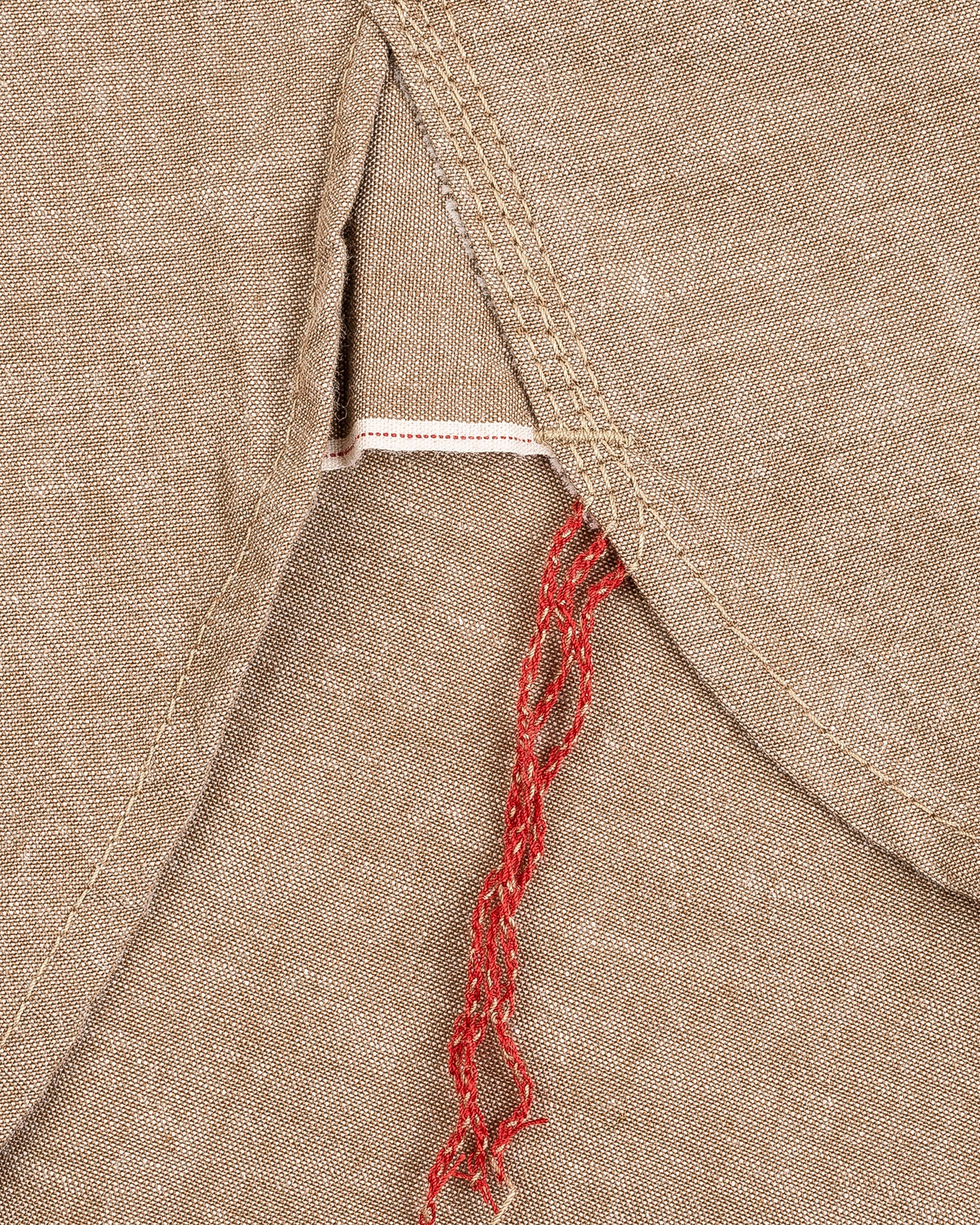IHSH-344-KHA 10oz Selvedge Chambray Work Shirt - Khaki - 12
