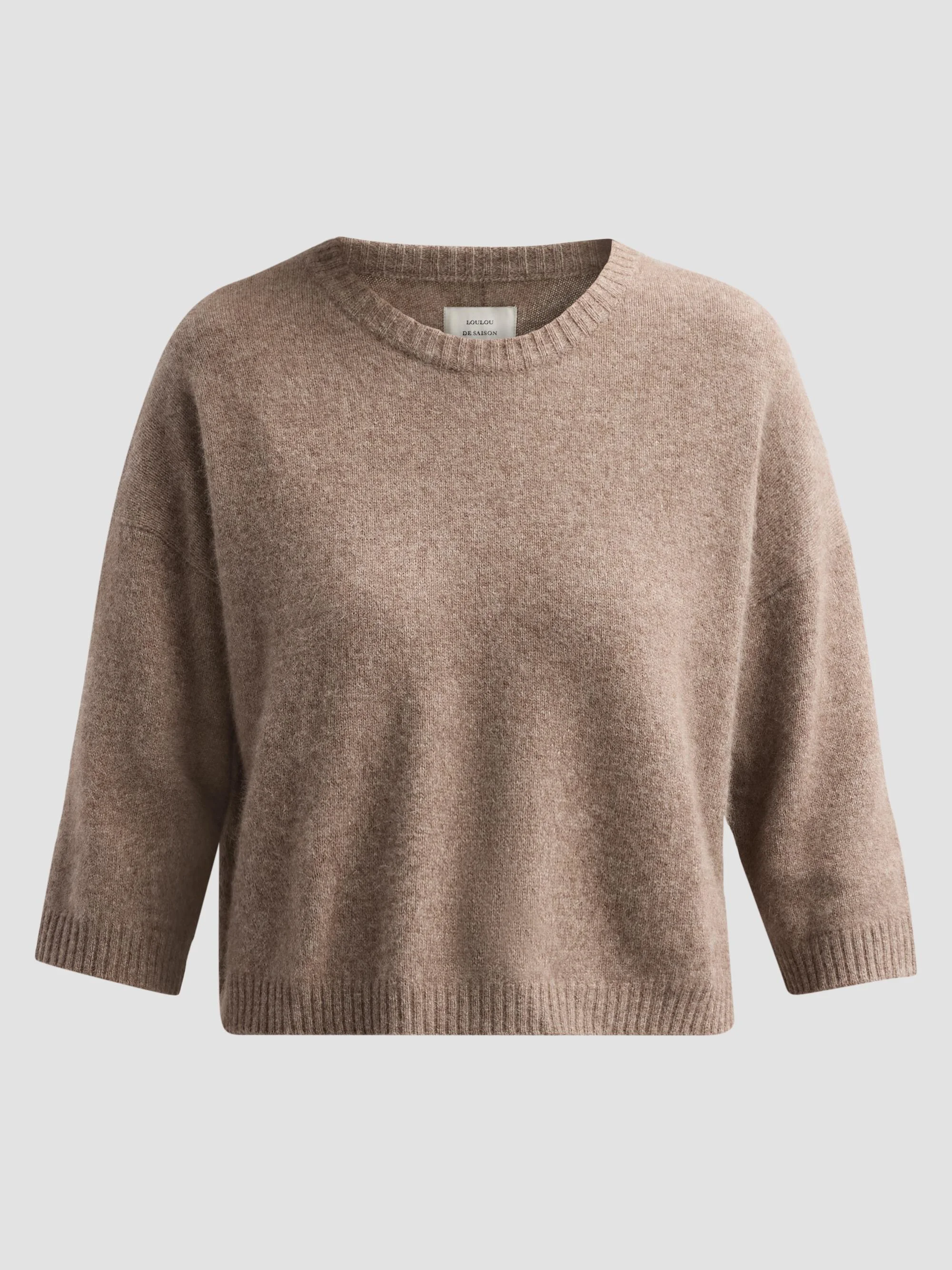 Women's Azali Knit Crewneck Sweater - Ashes Melange - 1