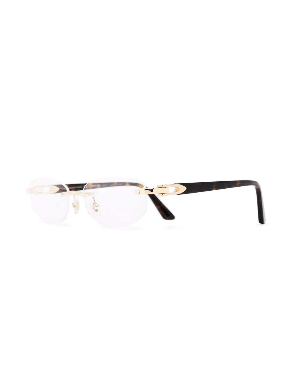 frameless rounded glasses - 2