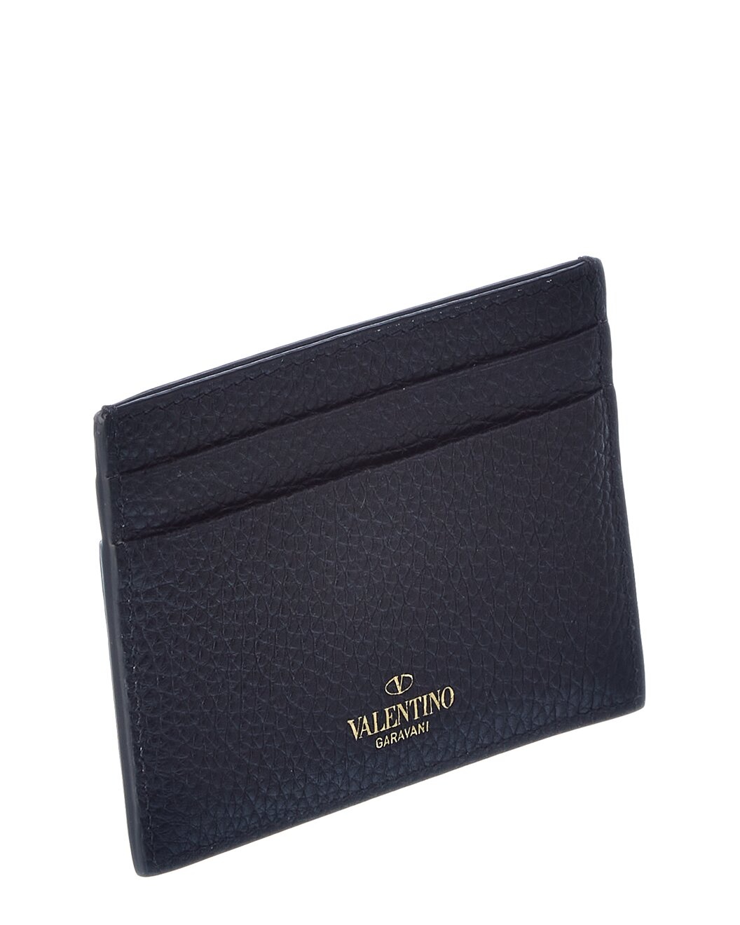 Valentino Rockstud Grainy Leather Card Holder - 2
