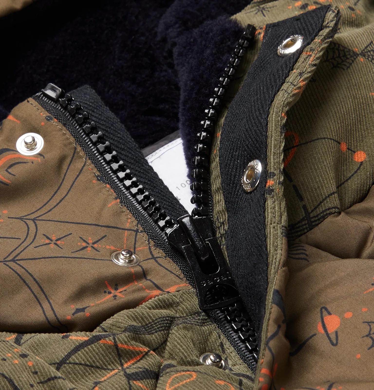 + Dr. Woo Hooded Bandana-Print Quilted Cotton-Corduroy and Shell Jacket - 5