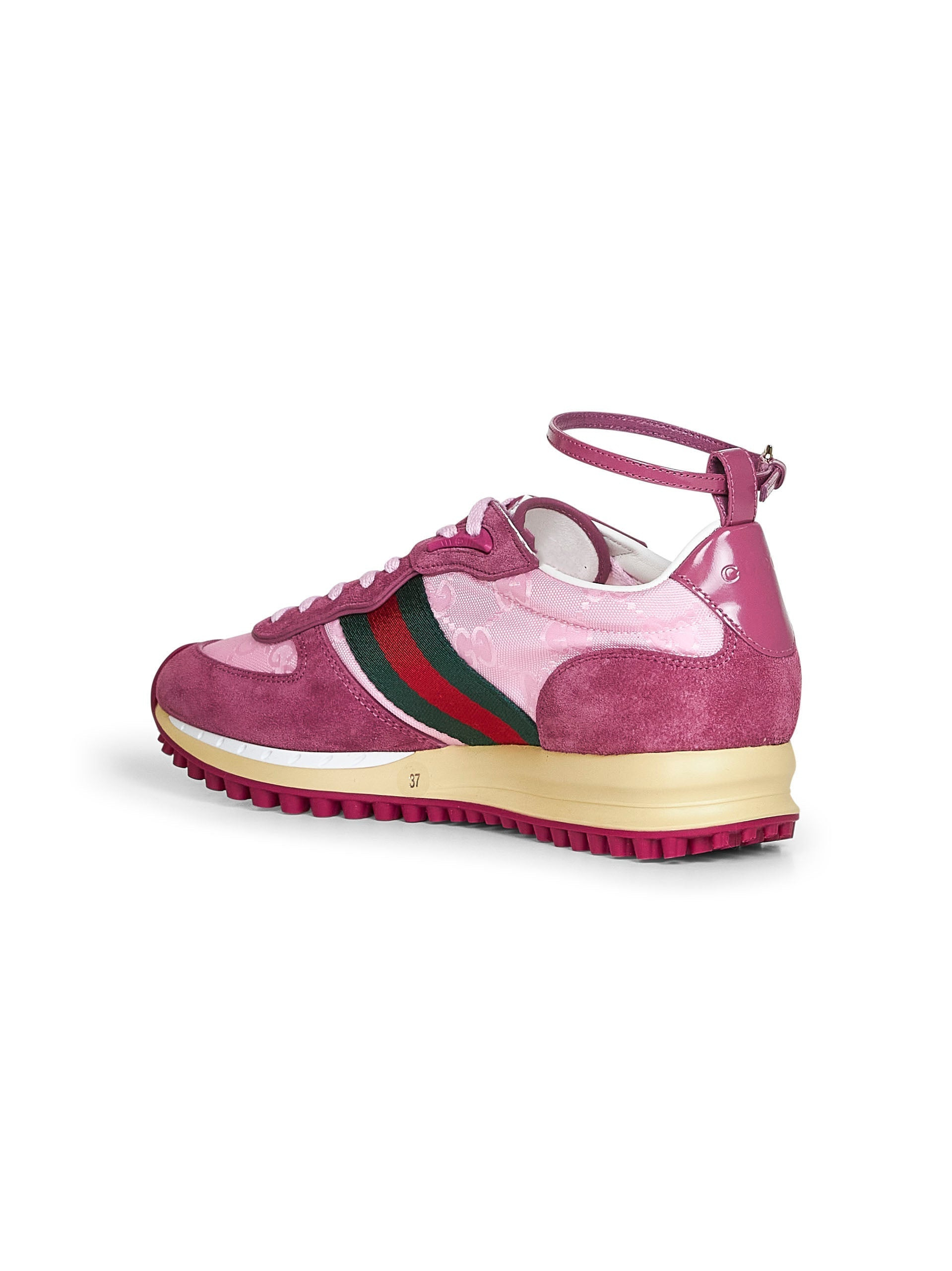 Gucci Women Pink Gucci Re-Motion Sneakers - 3