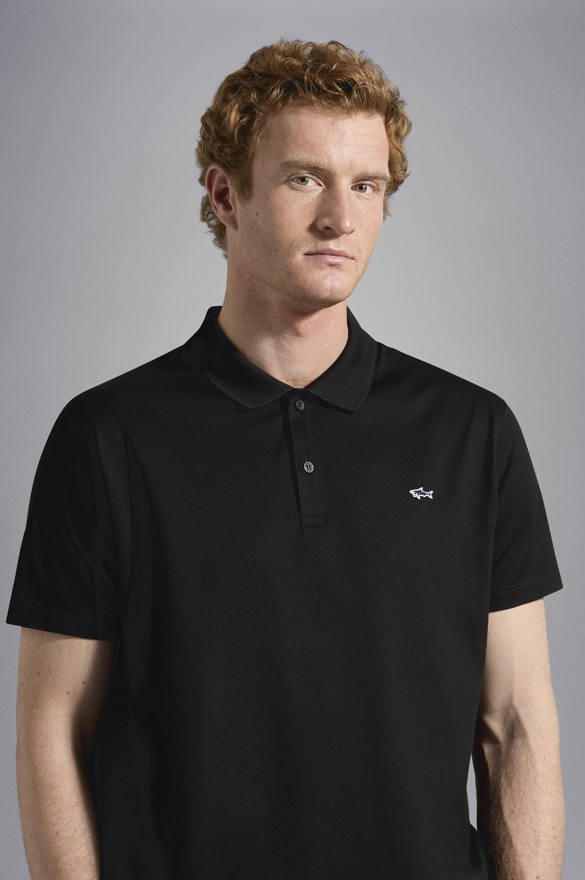 ORGANIC COTTON PIQUÉ POLO WITH SHARK BADGE - 4