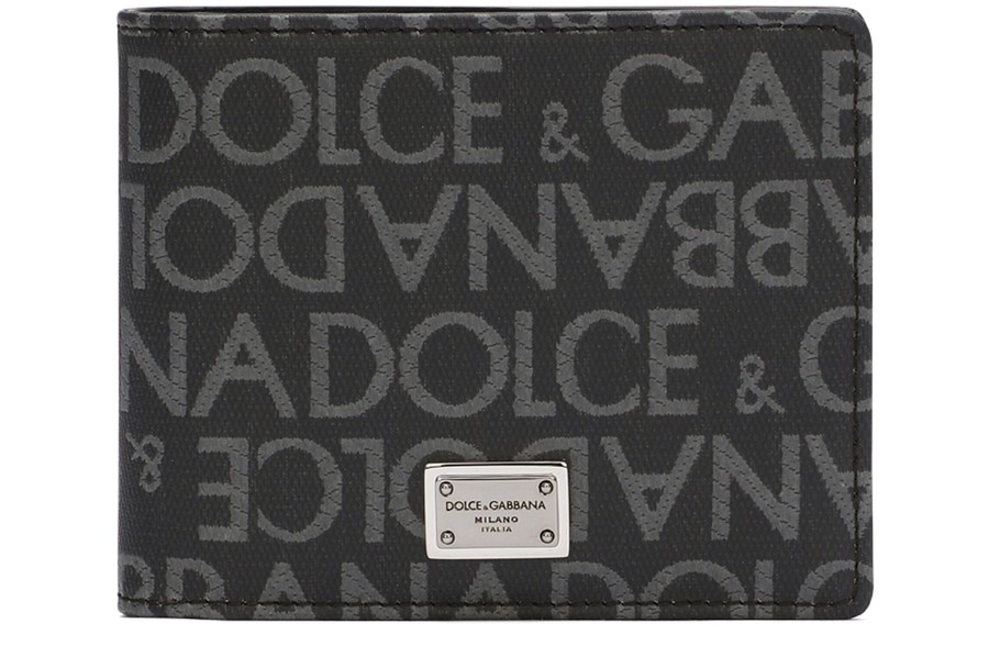 Coated jacquard bifold wallet - 1