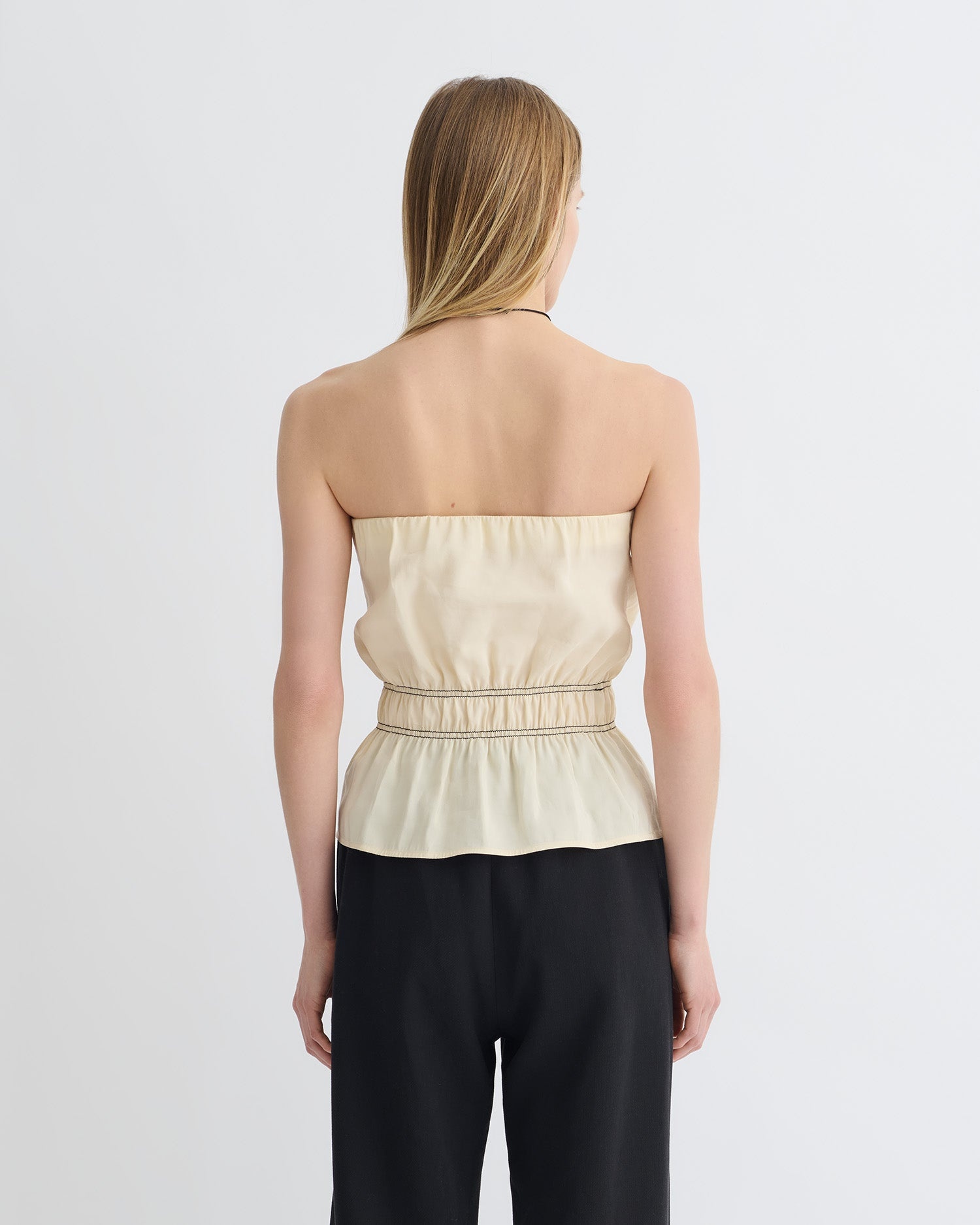 Glass Poplin Bandeau Top - 3