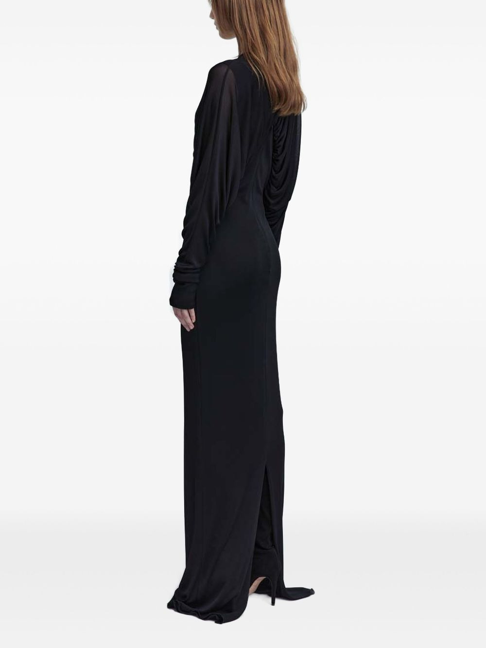 ruched-detailing dress - 4