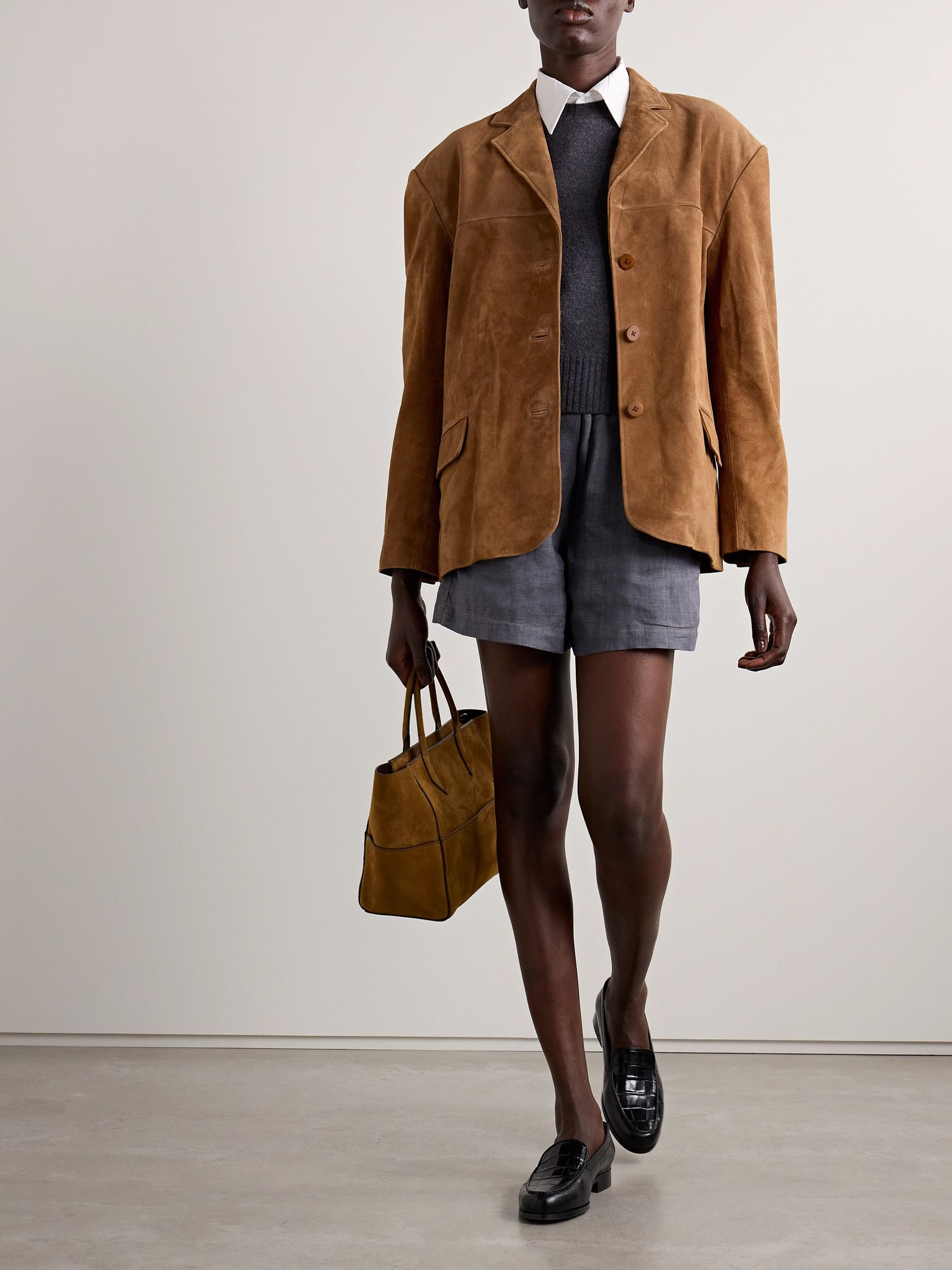 Corrine suede jacket Tan - 2