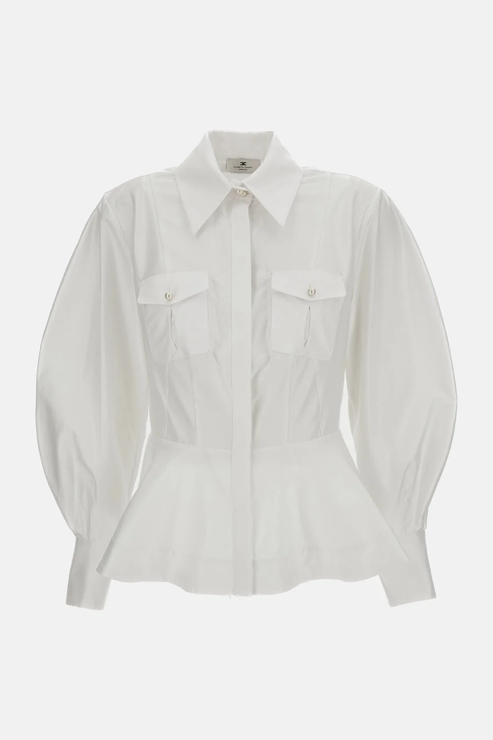 POPELINE RUFFLED SHIRT - 1