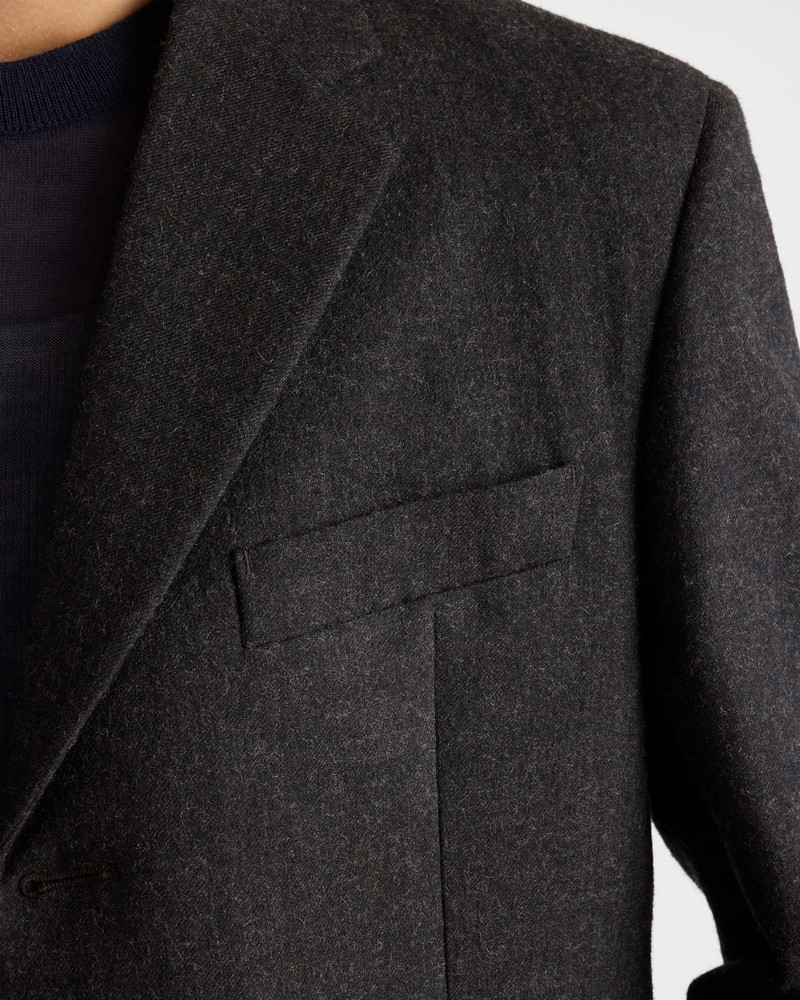 Single-breasted wool jacket 4