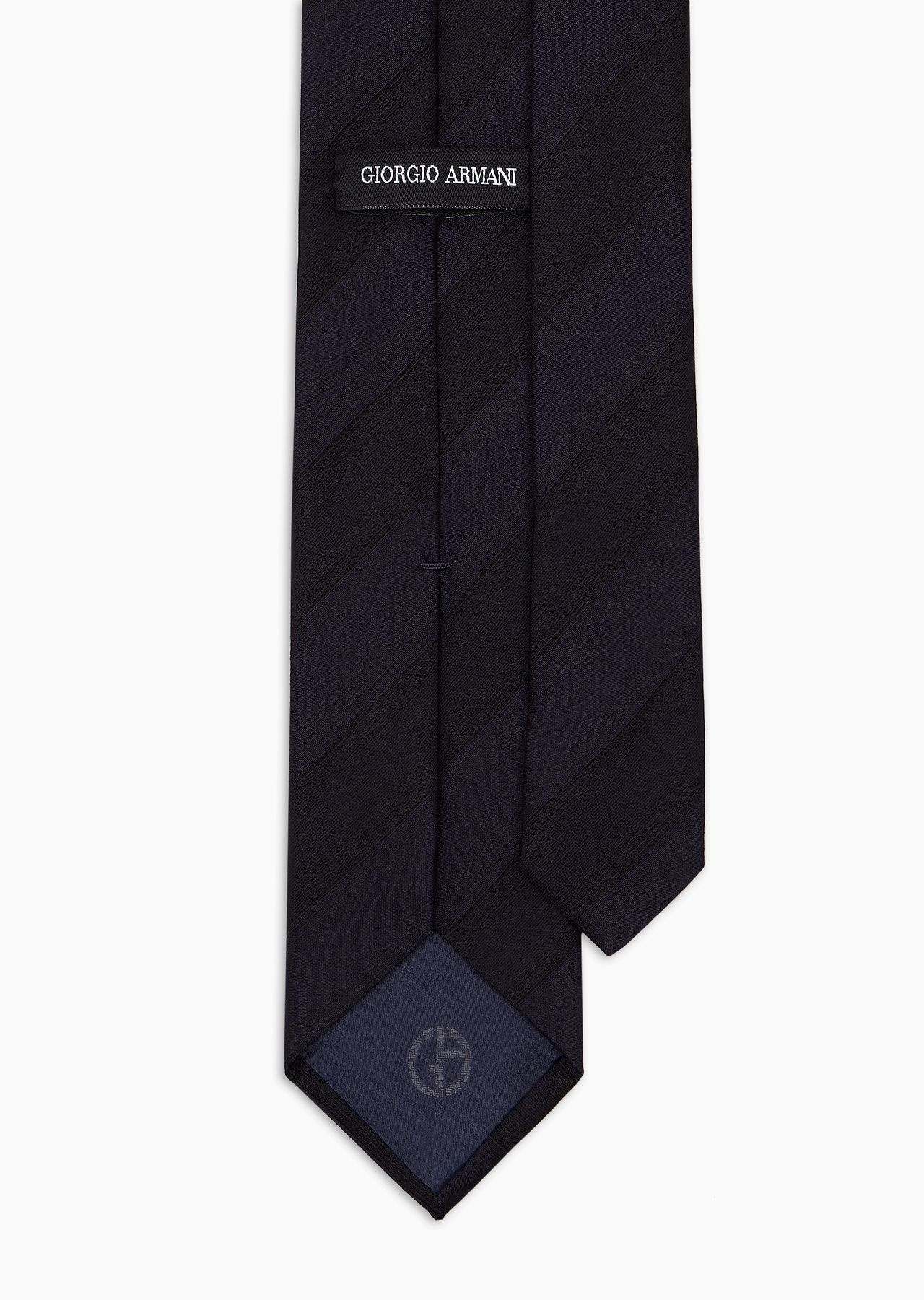 Silk and wool jacquard tie - 2