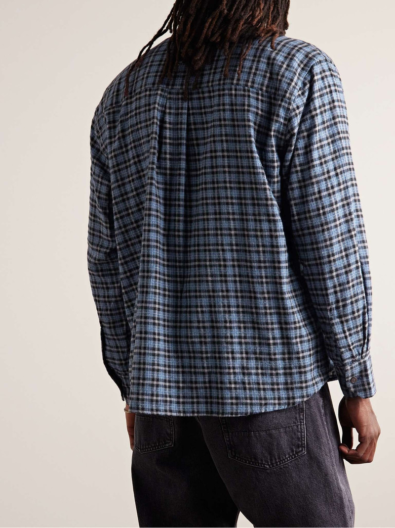 Above Checked Cotton-Blend Flannel Shirt 3