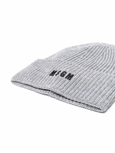 MSGM embroidered logo beanie outlook