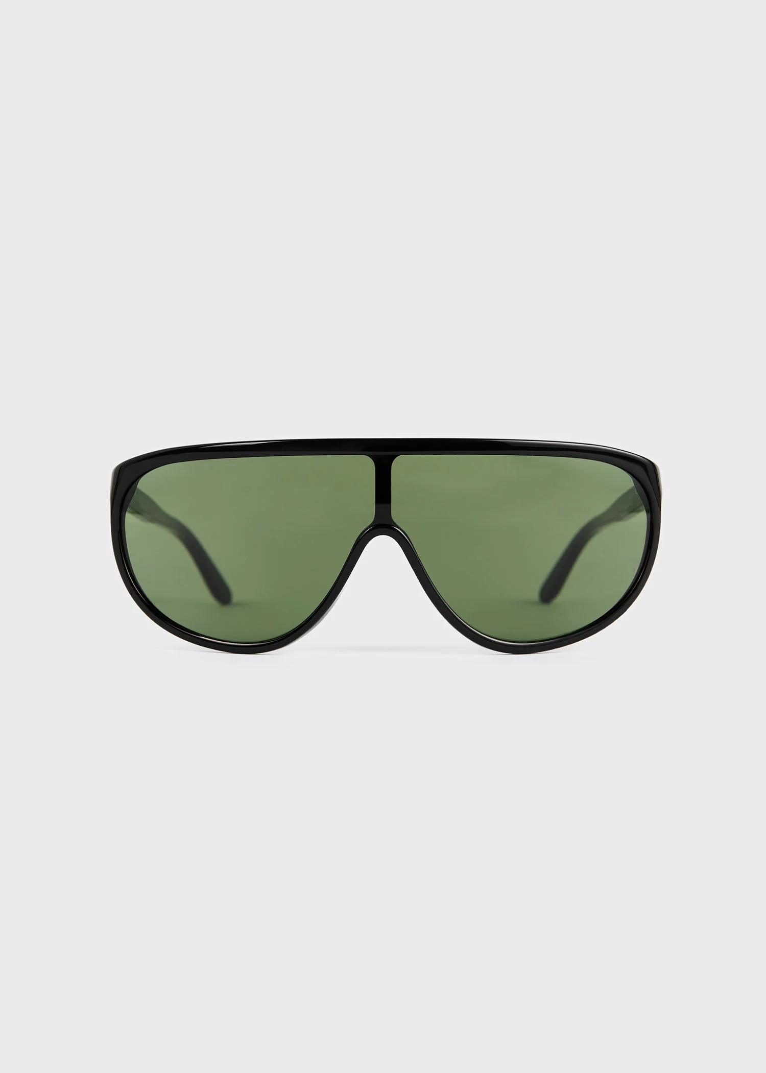 Shield aviator sunglasses black - 1