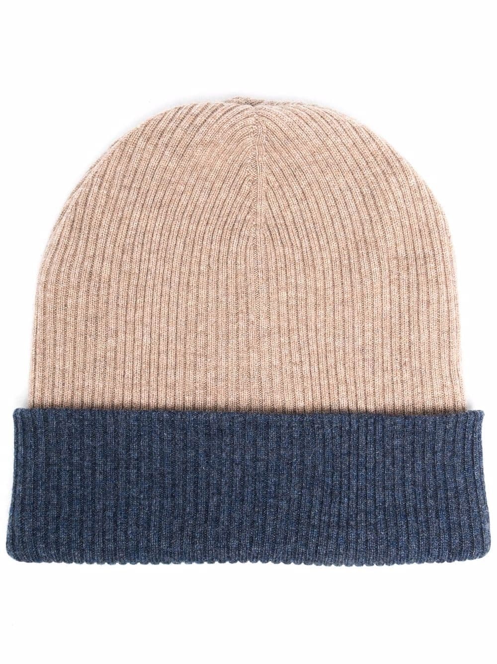 ribbed knit beanie - 1