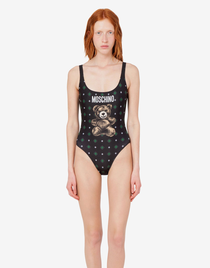 MOSCHINO TEDDY BEAR LYCRA ONE PIECE SWIMSUIT 1