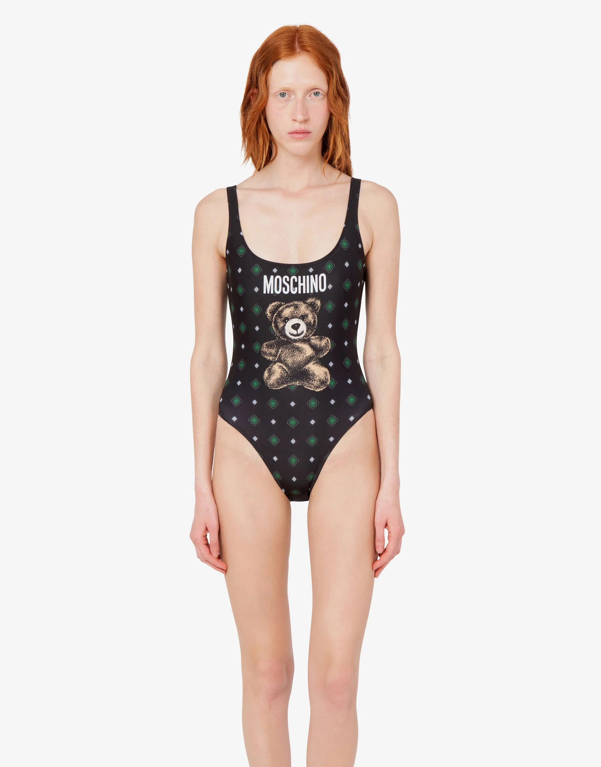 MOSCHINO TEDDY BEAR LYCRA ONE PIECE SWIMSUIT - 1