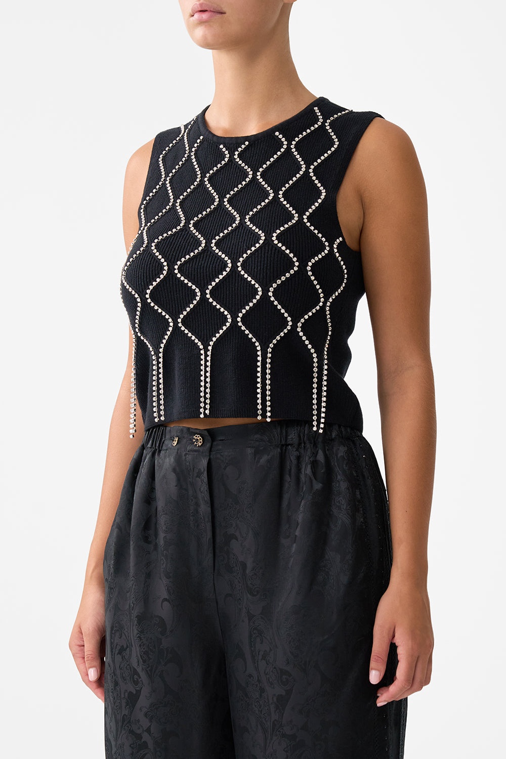SLEEVELESS KNIT TANK TOP - 5