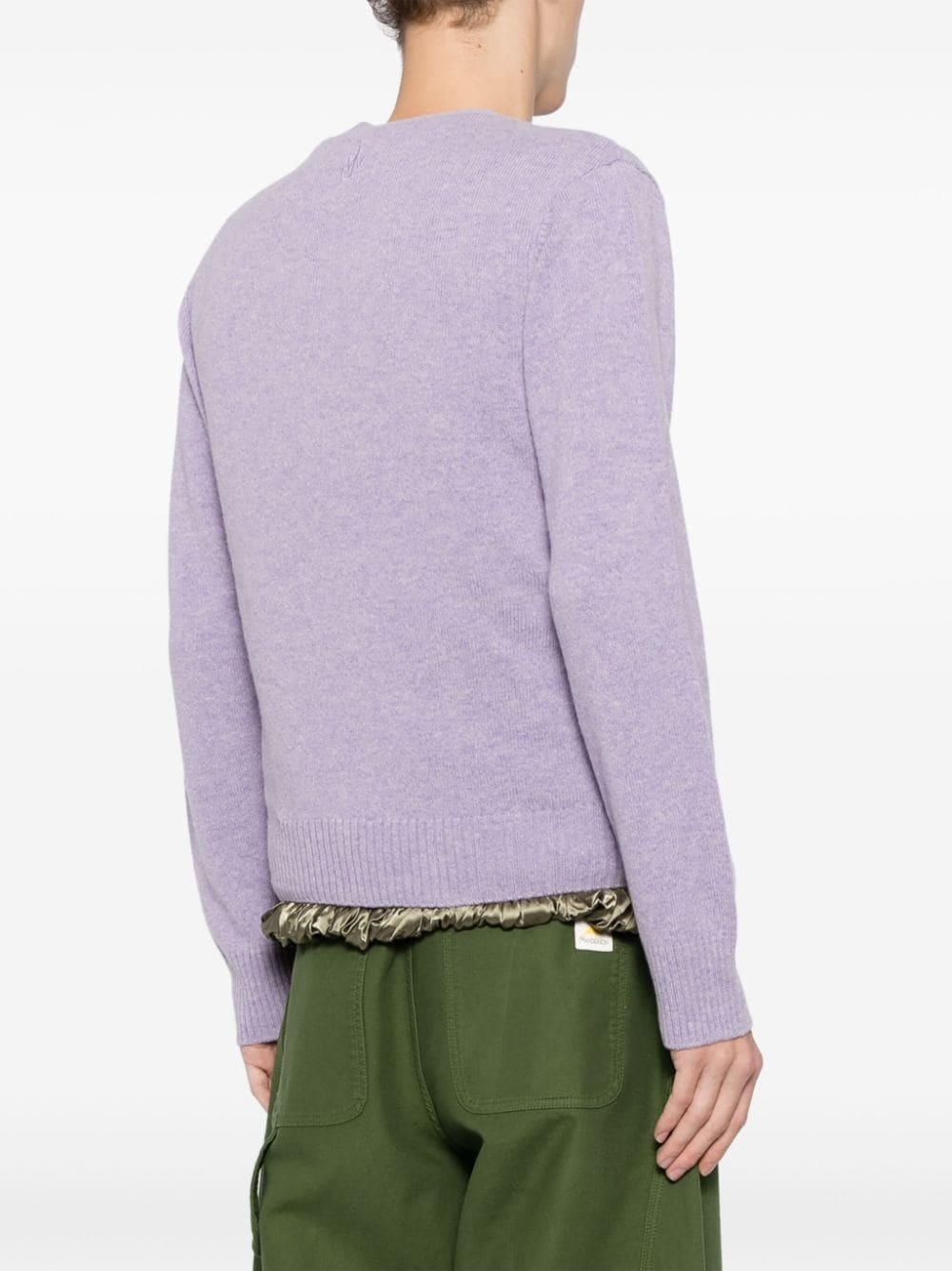 satin-lined cardigan - 4