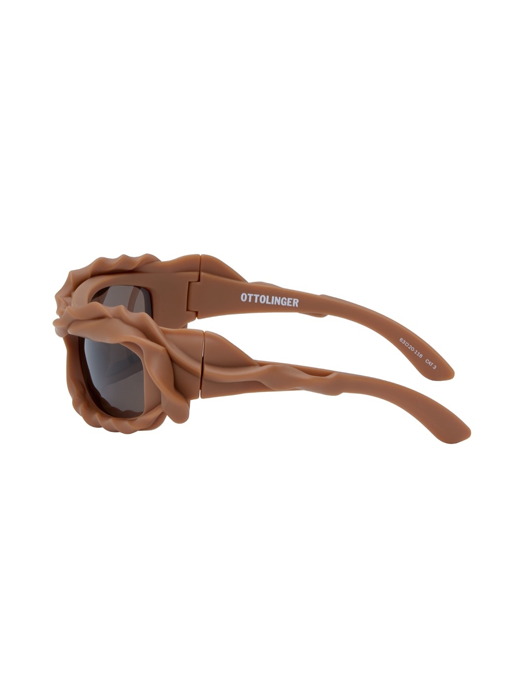 SSENSE Exclusive Brown Twisted Sunglasses - 3
