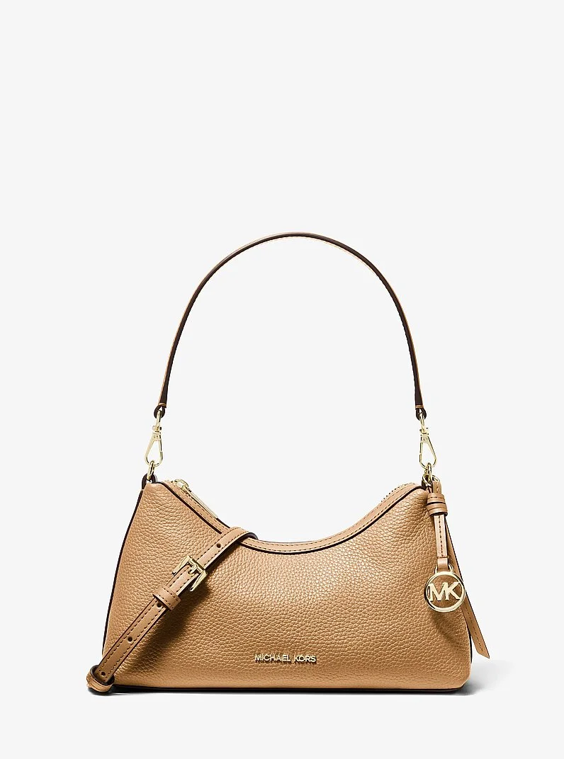 Sammy Small Pebbled Leather Convertible Crossbody Bag - 1