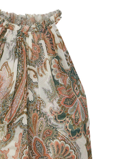 VERONICA BEARD Renee paisley-print silk top outlook