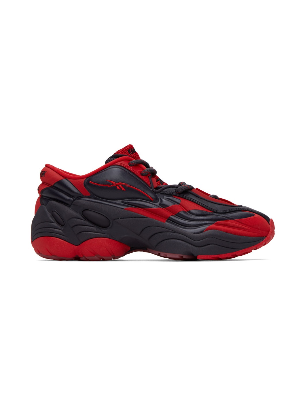 Black & Red Reebok Classics Edition DMX Run 6 Modern Sneakers - 1