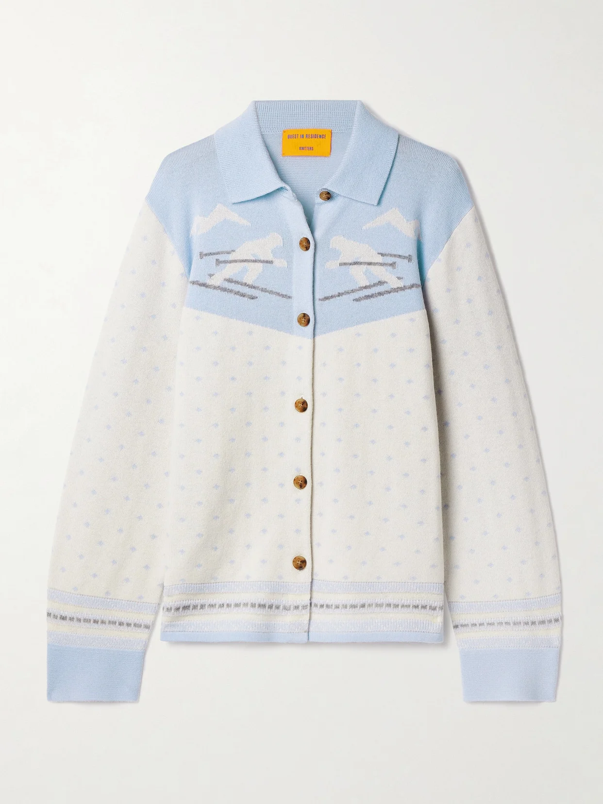 Downhill Wool And Cashmere-blend Jacquard Cardigan - 1