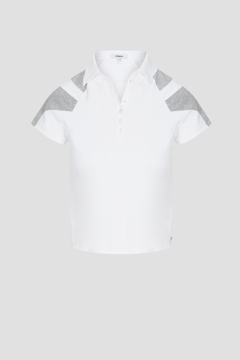 PAIGE POLO - WHITE 1