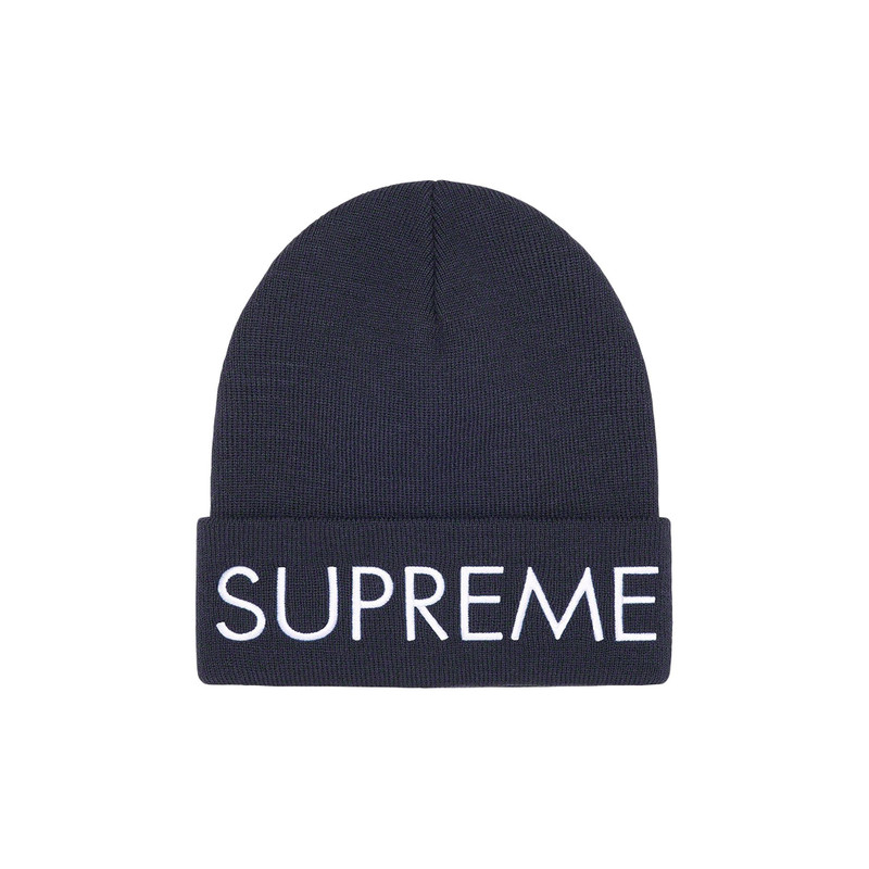 Supreme Capital Beanie 'Navy' - 1