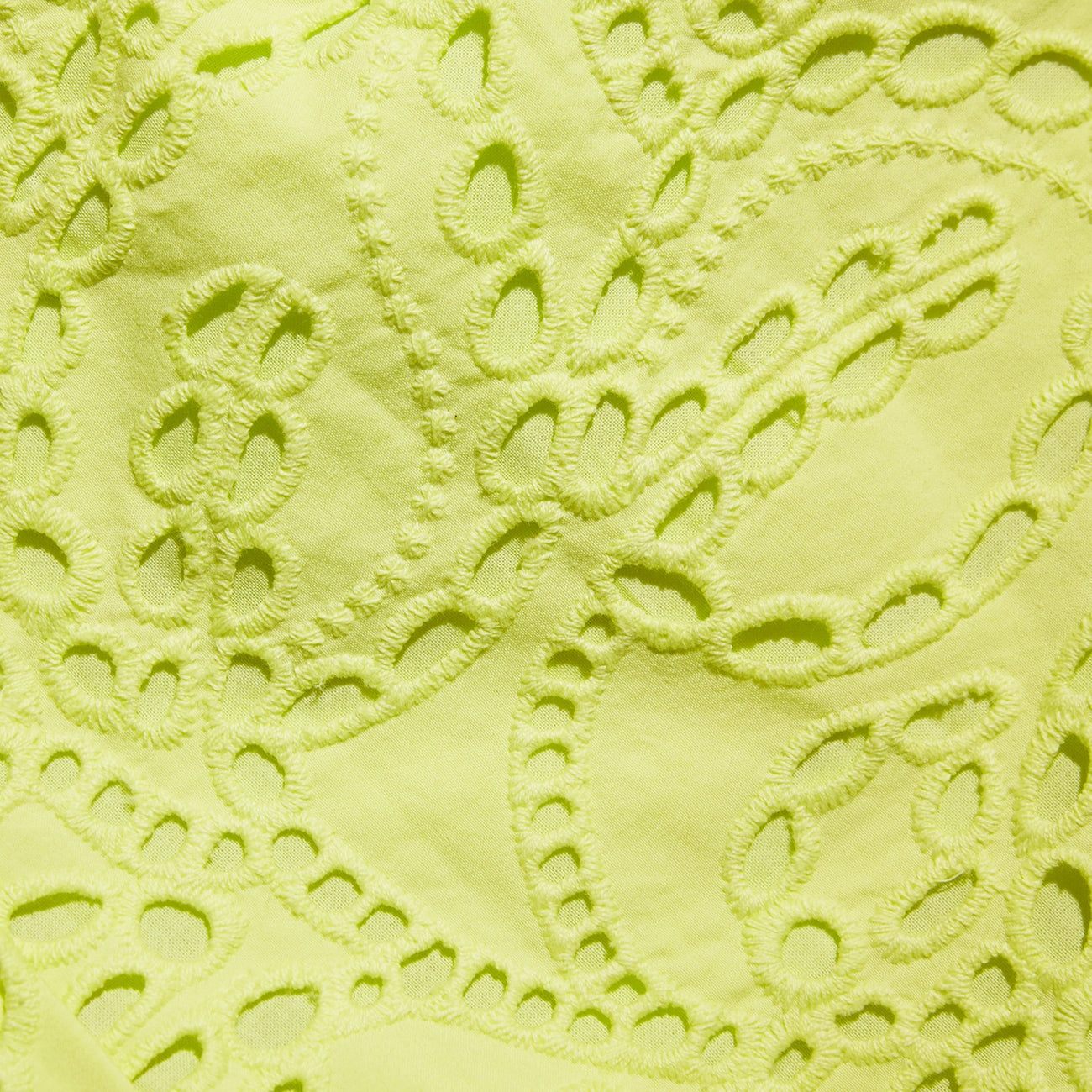 Lime Broderie Shorts - 6
