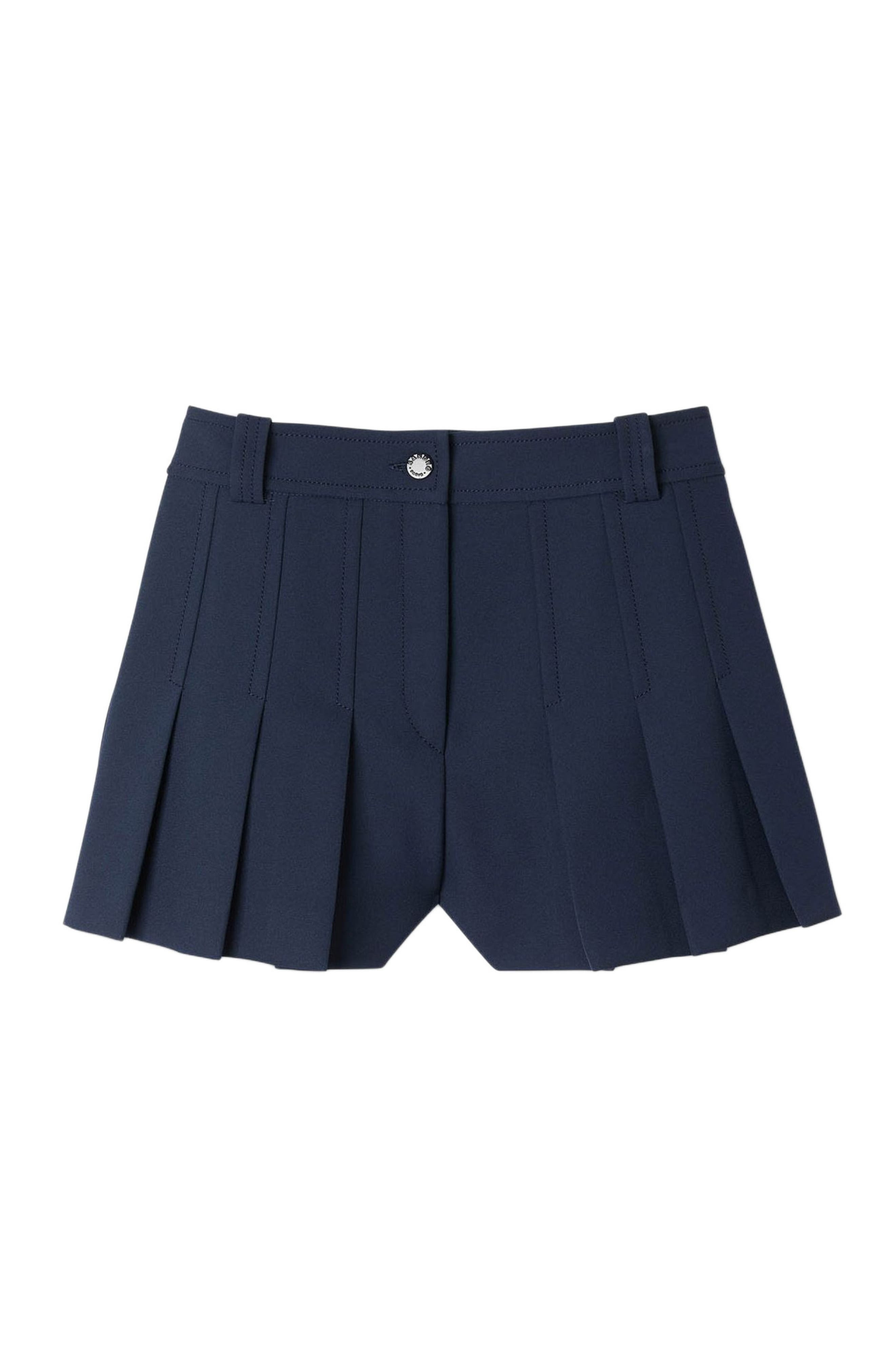 SANDRO Tailored pleated shorts in Navy Blue at Nordstrom - 5