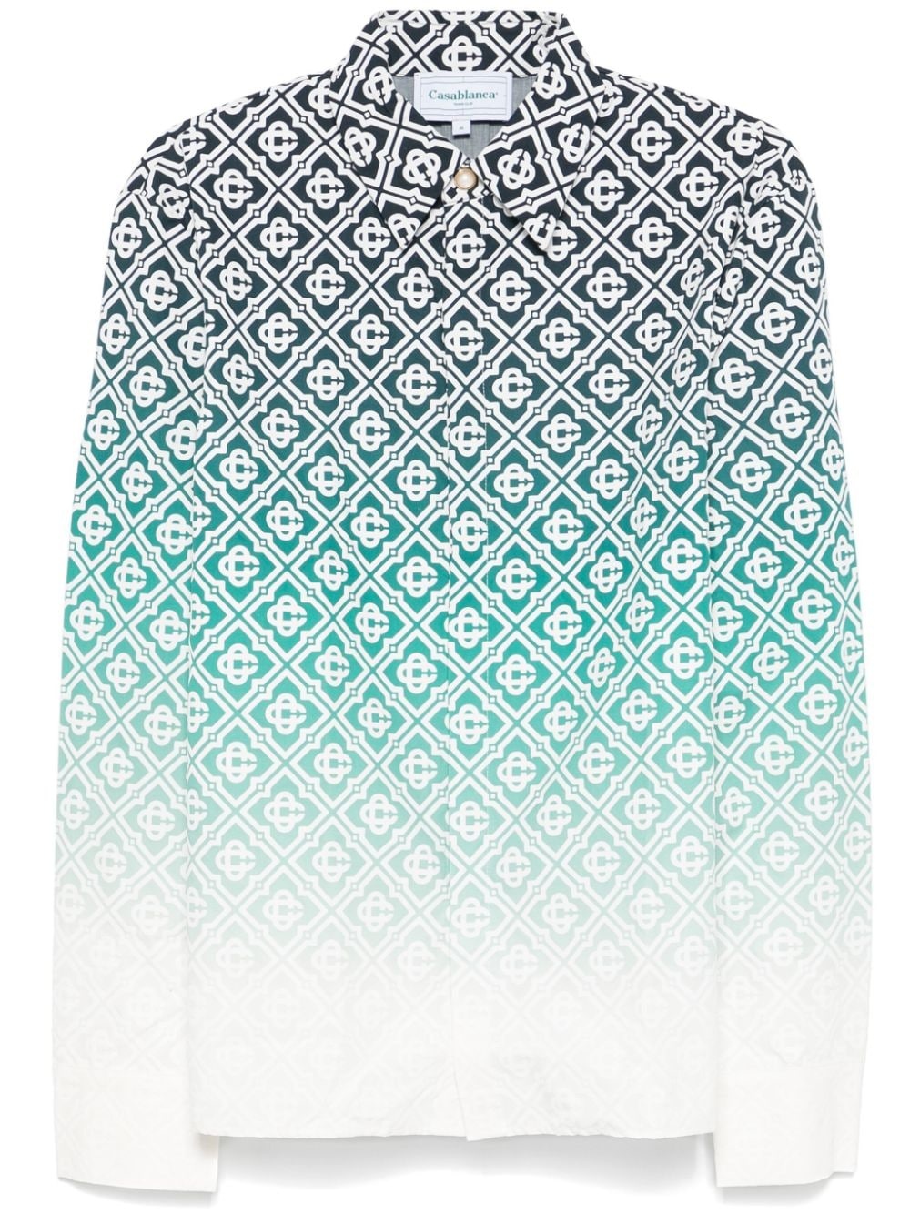 raised-monogram shirt - 1