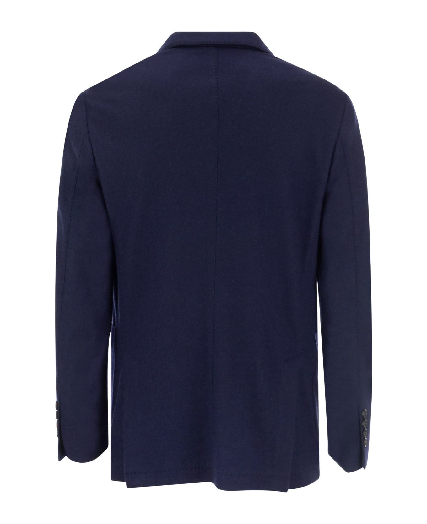 Cashmere Jersey Blazer With Patch Pockets - 2