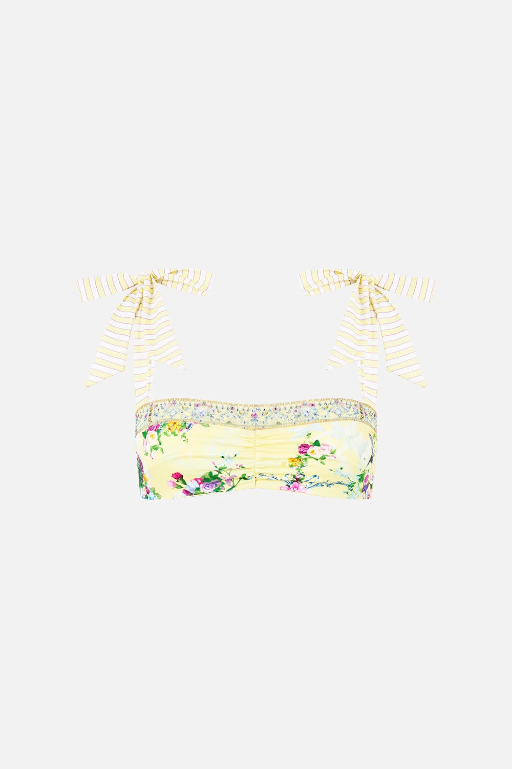 PANELLED BIKINI TOP W TIE STRAPS CHINOISERIE CHILD - 1