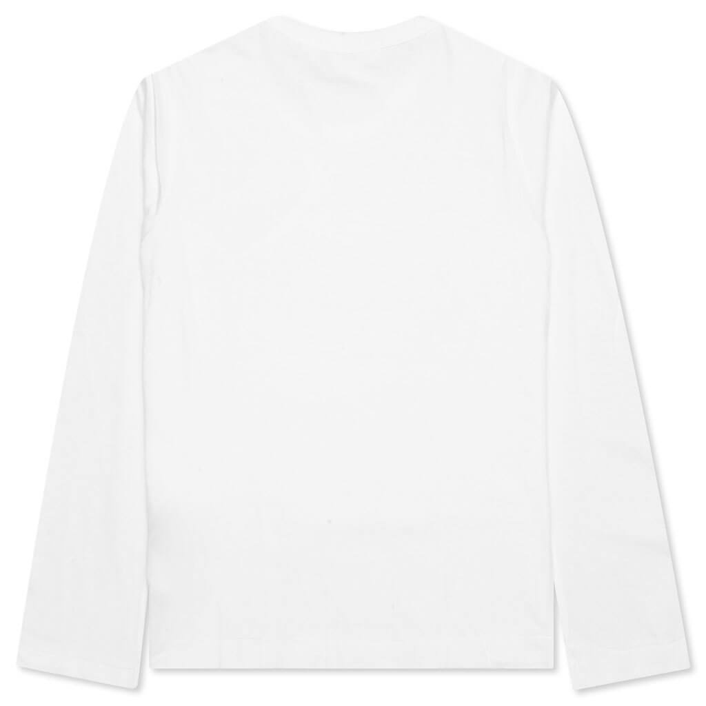 WOMEN'S EMBLEM LONG SLEEVE T-SHIRT - WHITE - 2