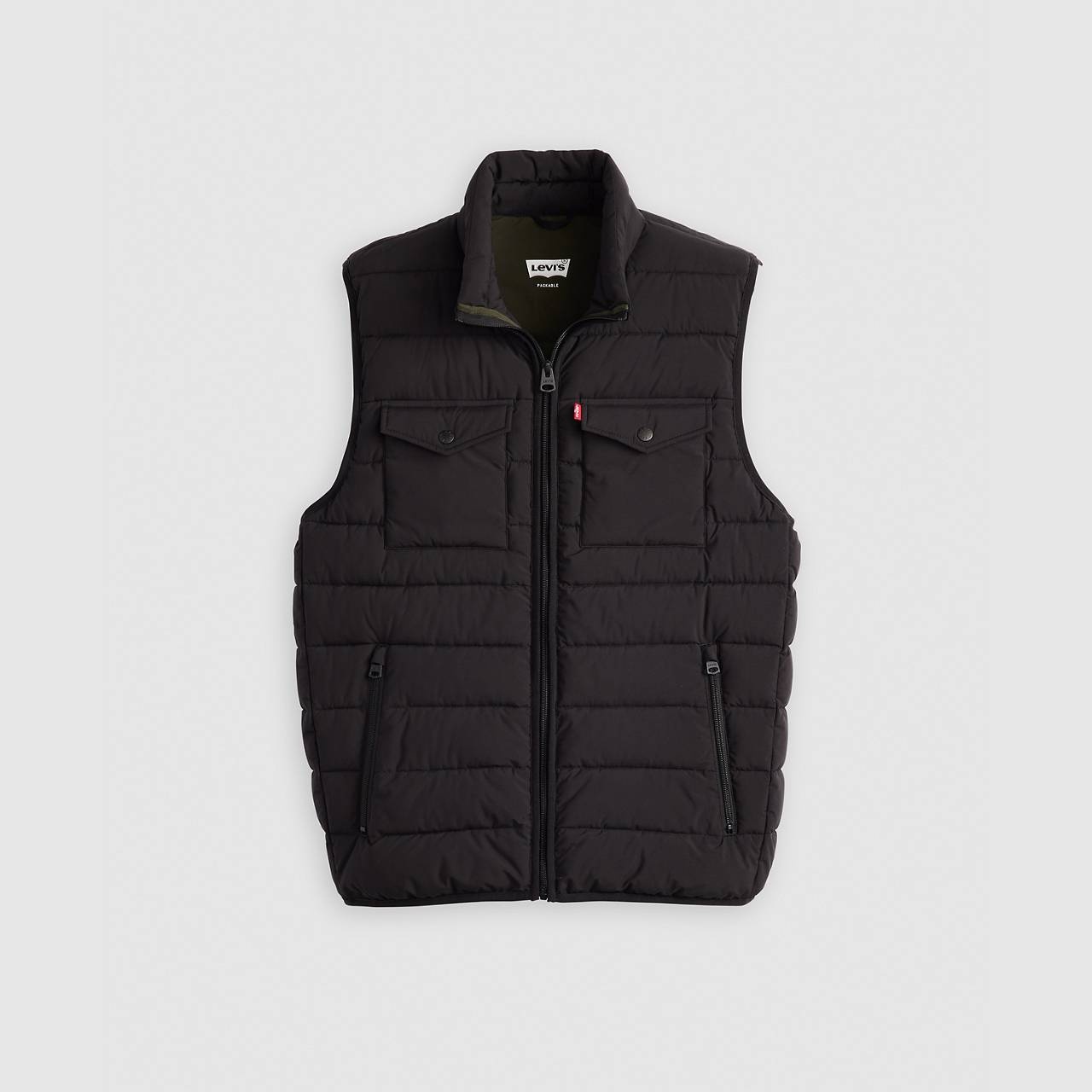2 CHEST POCKET LIGHTWEIGHT QUILTED VEST - 1