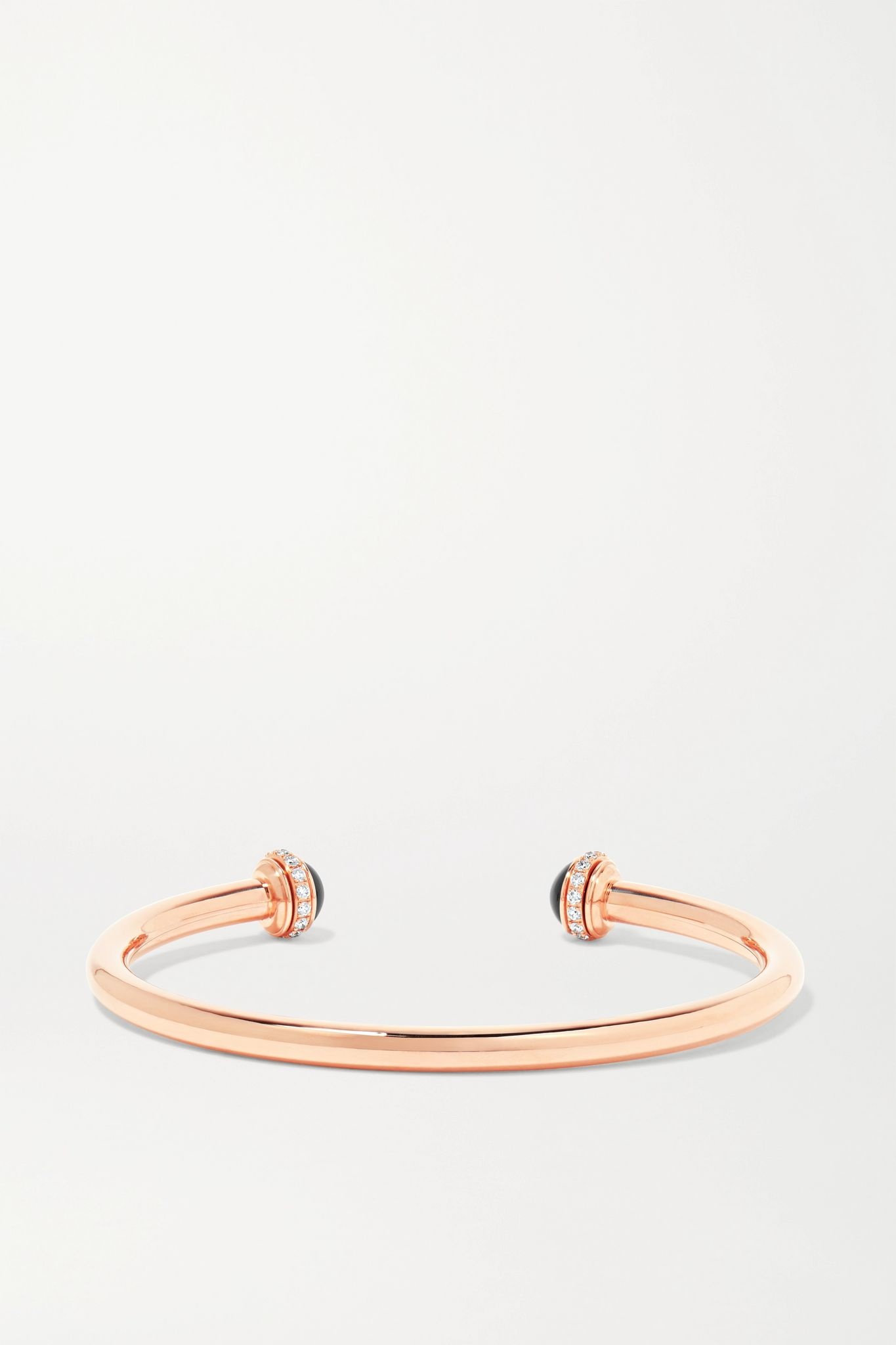 Possession 18-karat rose gold, onyx and diamond cuff - 3