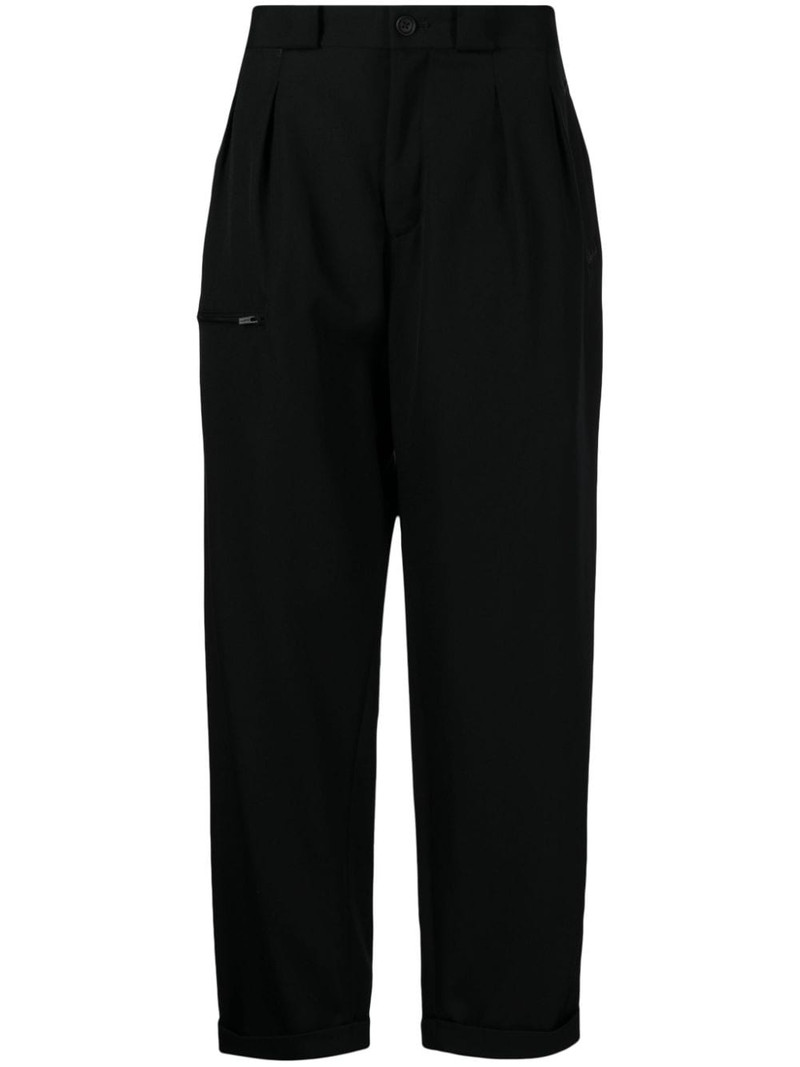 straight-leg wool trousers 1