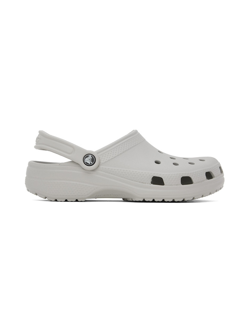 Gray Classic Clogs - 1